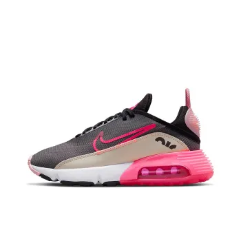 Nike Air Max 2090 Cushioning Anti Slip And Wear Resistant Low Top Running Shoes Women's Black Pink