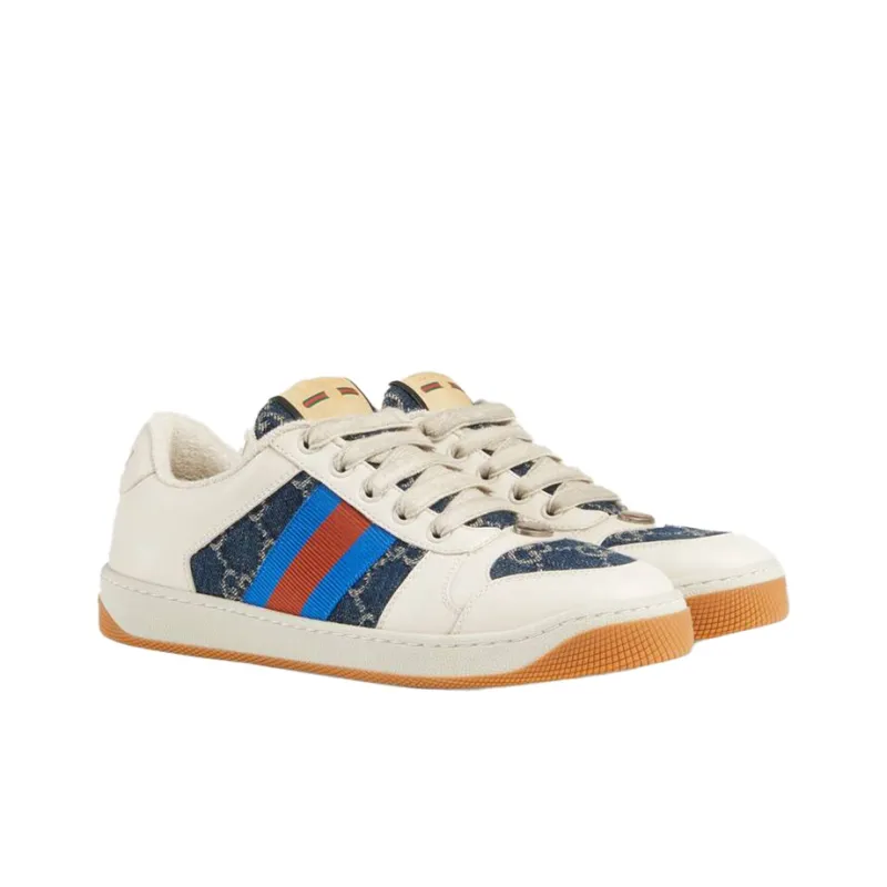 GUCCI Women's Screener 'GG Canvas Denim Ivory' Women's-1