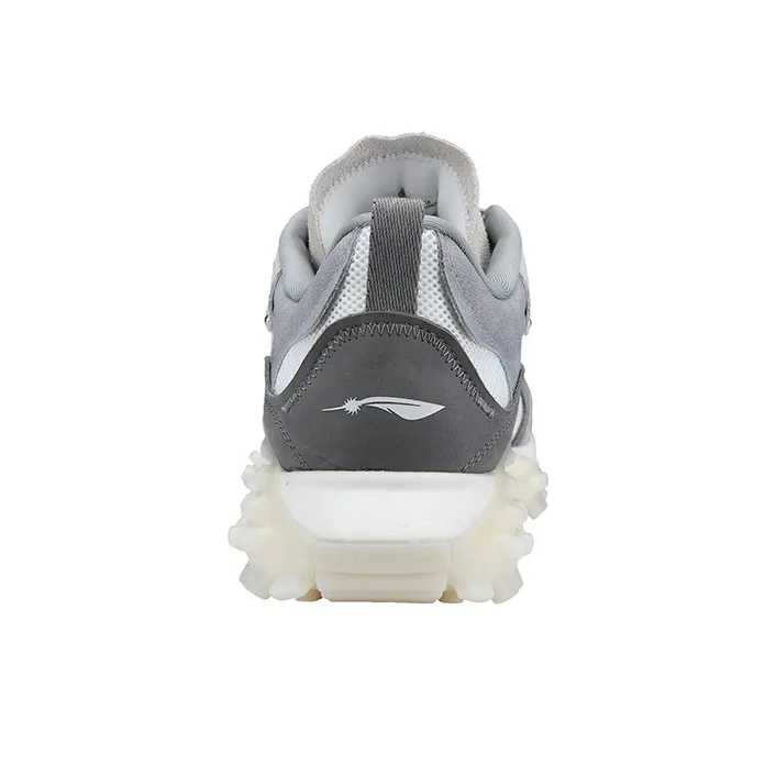 LiNing OVERLOAD Cushioning Anti-Slip And Wear-Resistant Low-Top Sports Casual Shoes Women's Antarctic Gray-3