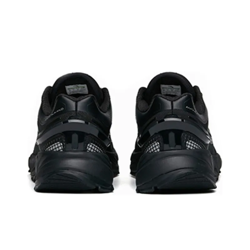 Anta Non-slip Wear-resistant Shock Absorption Low-Top Running Shoes Men's Black-4