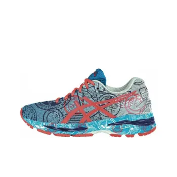 Asics GEL-Nimbus 18 Slip-Resistant Low-Top Running Shoes Women's Blue Red