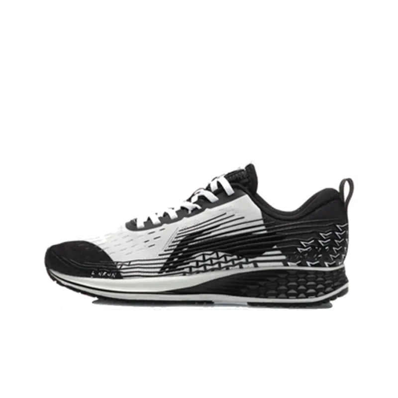 LiNing Red Hare 4 V2 Cushioned Wear Resistant Breathable Lightweight Low Top Running Shoes Women's Black White-0