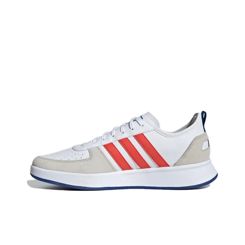 Adidas Court80s Tennis Shoes 'White Red'-0