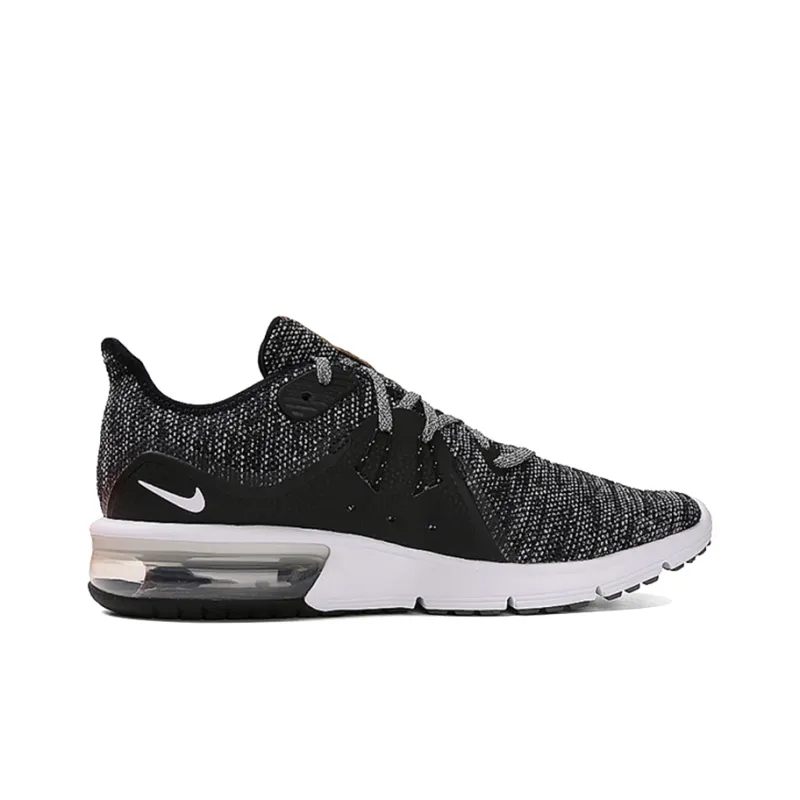 Nike Air Max Sequent 3 Black White Dark Grey-1