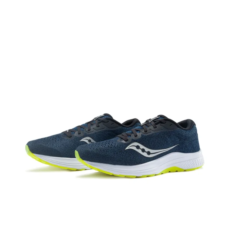 Saucony Clarion 2 Running Shoes Men Low Top Dark Blue Lemon-2