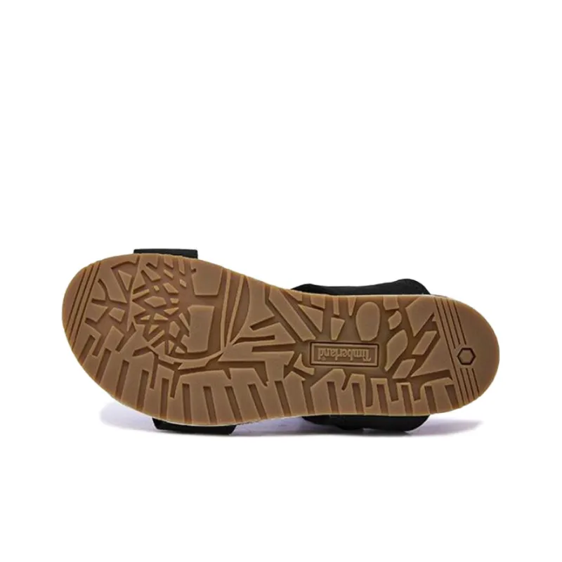 Timberland Malibu Waves Rubber Sole Slip-Resistant Slide Slippers Women's Black-3