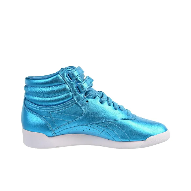 Reebok Women's Freestyle Hi Metallic 'Feather Blue' Women's-1
