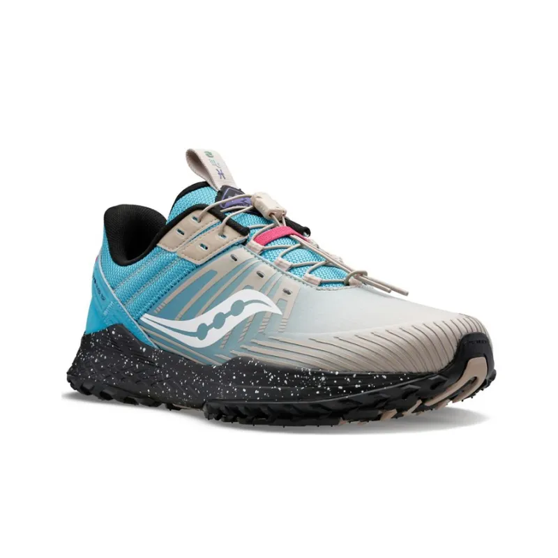 Saucony Mad River TR 2 Turbulent Flow Cushioned Wear-Resistant Lightweight Low-Top Running Shoes Women's Blue Black-2