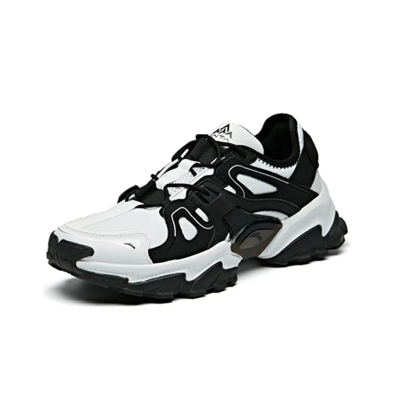 Anta Durable Breathable Low-Top Outdoor Shoes Men's Black-2