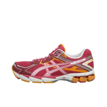 Asics GT-2000 2 Anti-Slip And Wear-Resistant Breathable Low-Top Running Shoes Women's Red Yellow
