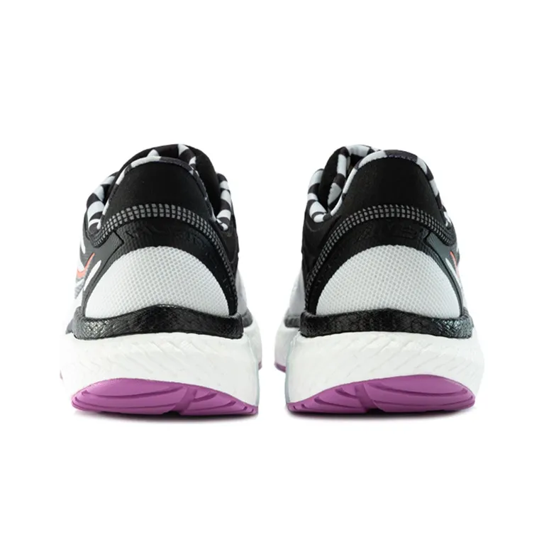 Saucony Hurricane Cushioning Anti-Slip And Wear-Resistant Support Low-Top Running Shoes Women's White Black-3