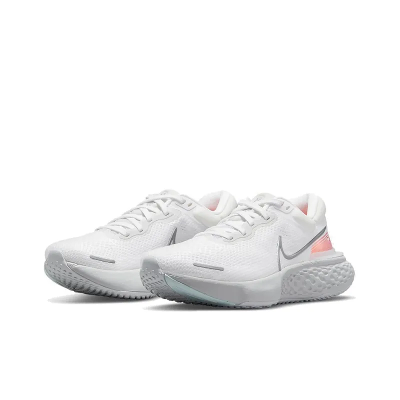 Nike ZoomX Invincible Run Flyknit White Pure Platinum Chile Red-2