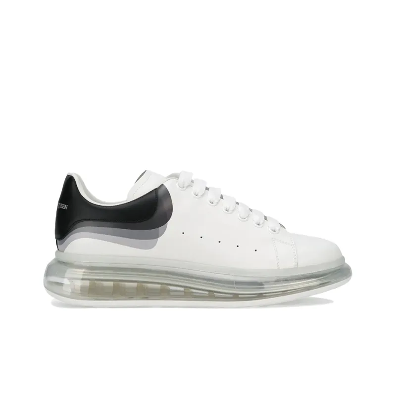 Alexander McQueen Oversized Clear Sole 3D Print White Black-1