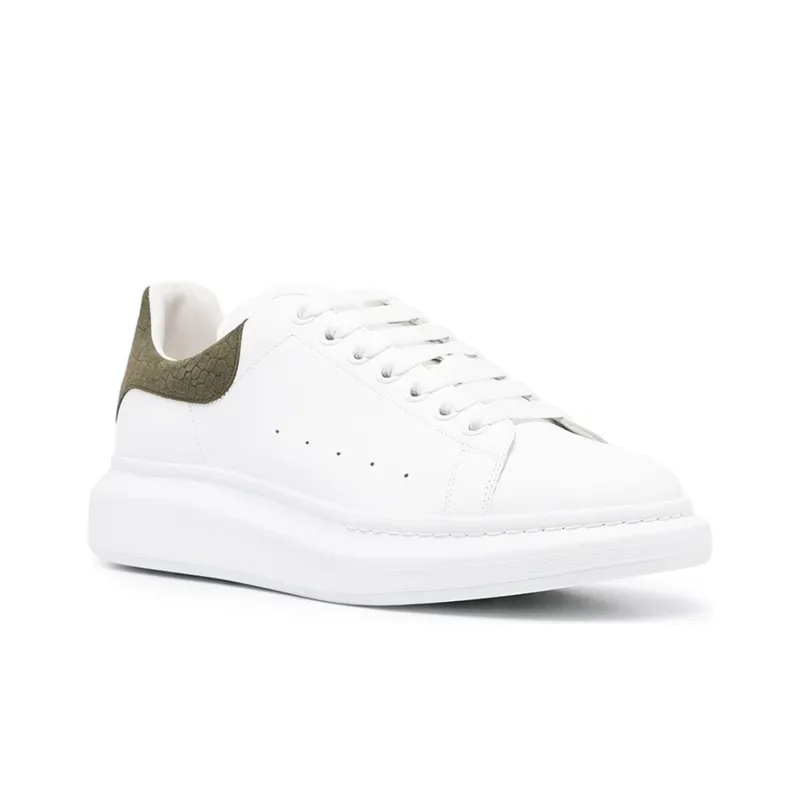 Alexander McQueen Oversized Sneaker Low Top Stylish Skateboarding Shoes Men's White-3