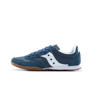 Saucony Bullet Cushioning Anti Slip Wear Resistant Breathability Low Top Running Shoes Men's Blue White Standard M