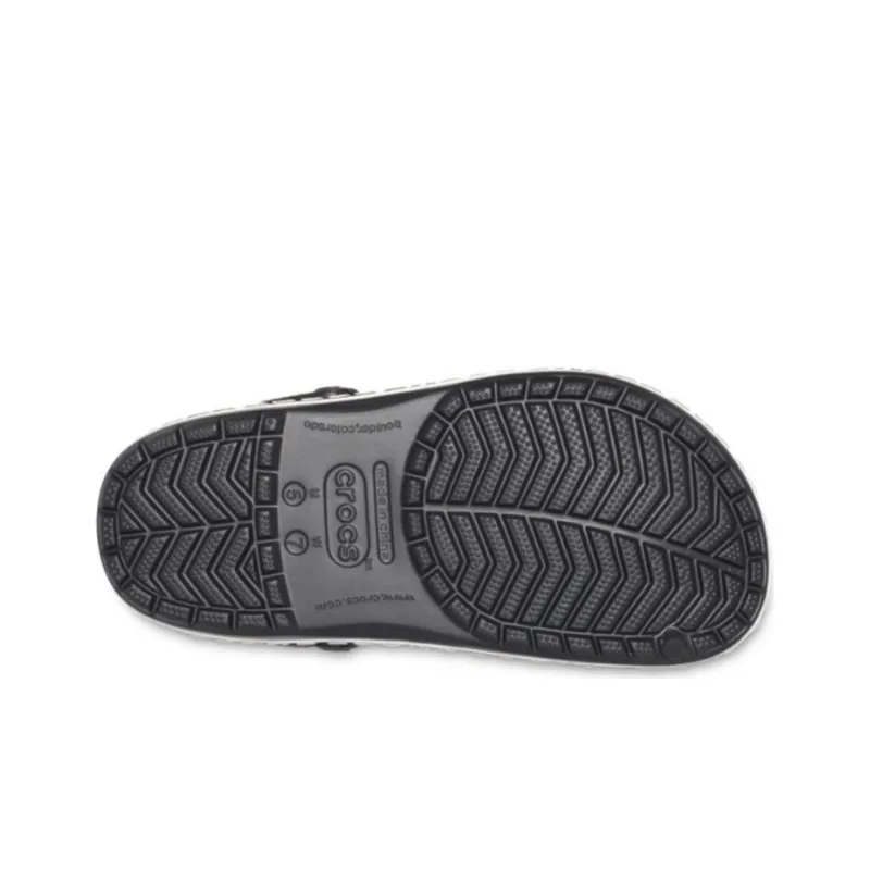 Crocs Crocband Logo Mania Beach Black Sandals-4