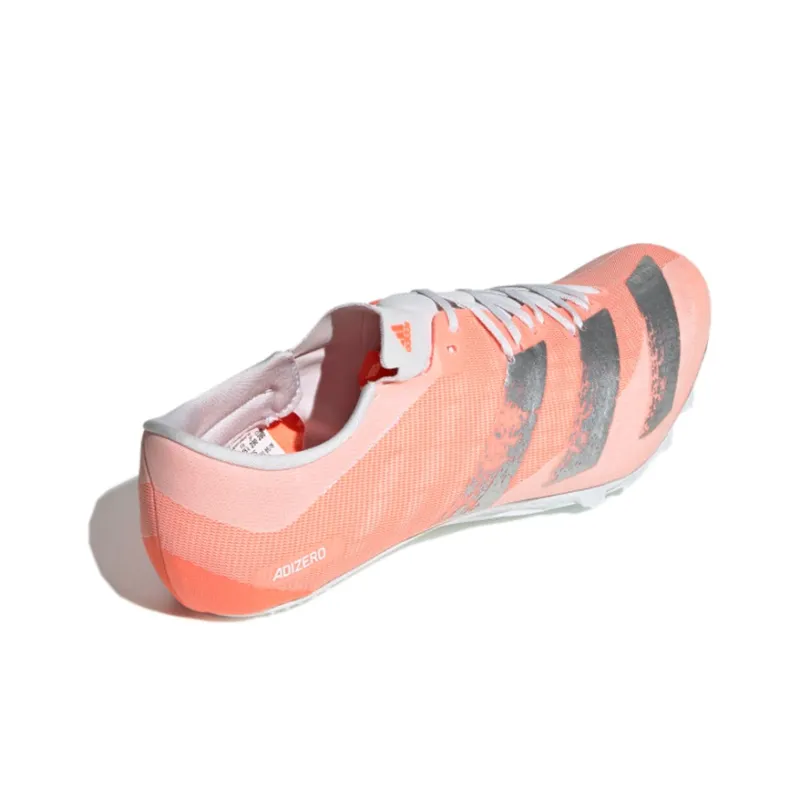 Adidas Adizero Prime Sprint Spikes Low Top Running Shoes Men's Pink Silver-3