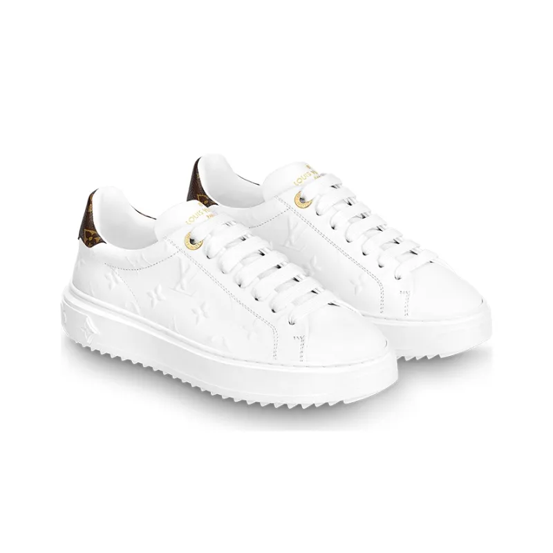 LOUIS VUITTON Time Out Sneakers 'White Monogram' Women's-2