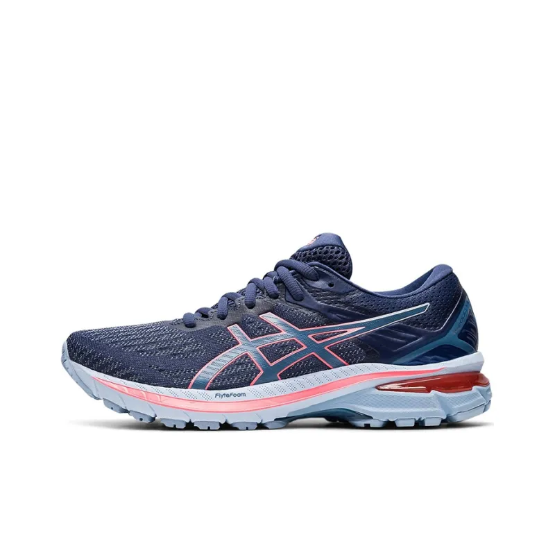 Asics GT-2000 9 Durable Breathable Low-Top Running Shoes Women's Haze Blue D-Width-0