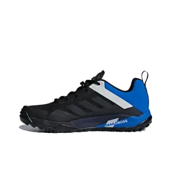 Adidas Terrex Trail Cross SL Slip-Resistant Low-Top Trekking Shoes Men's Blue Black