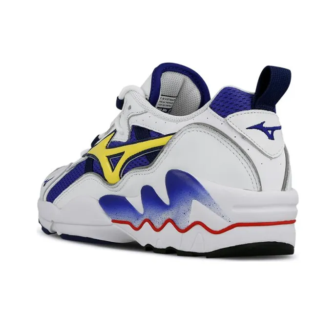 Mizuno Wave Rider White Blue Yellow-2