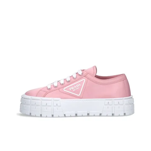 PRADA Women's Gabardine Wheel Platform 'Pink'