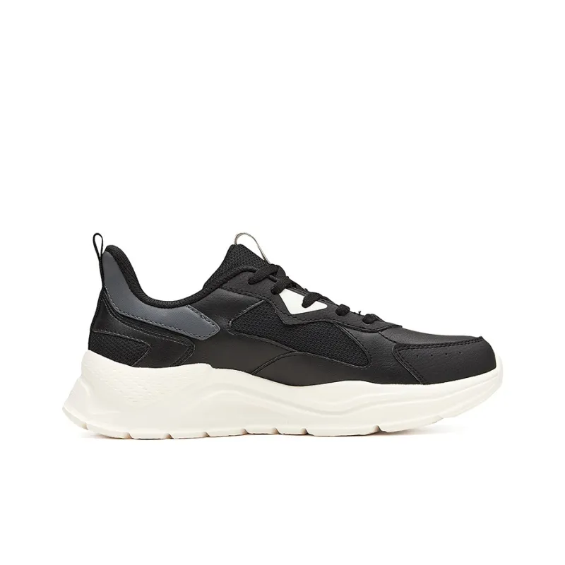 361° Cushioning, Wear Resistant Low Top Running Shoes Women's Black Gray-1