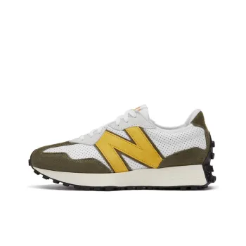 New Balance 327 White Yellow Olive