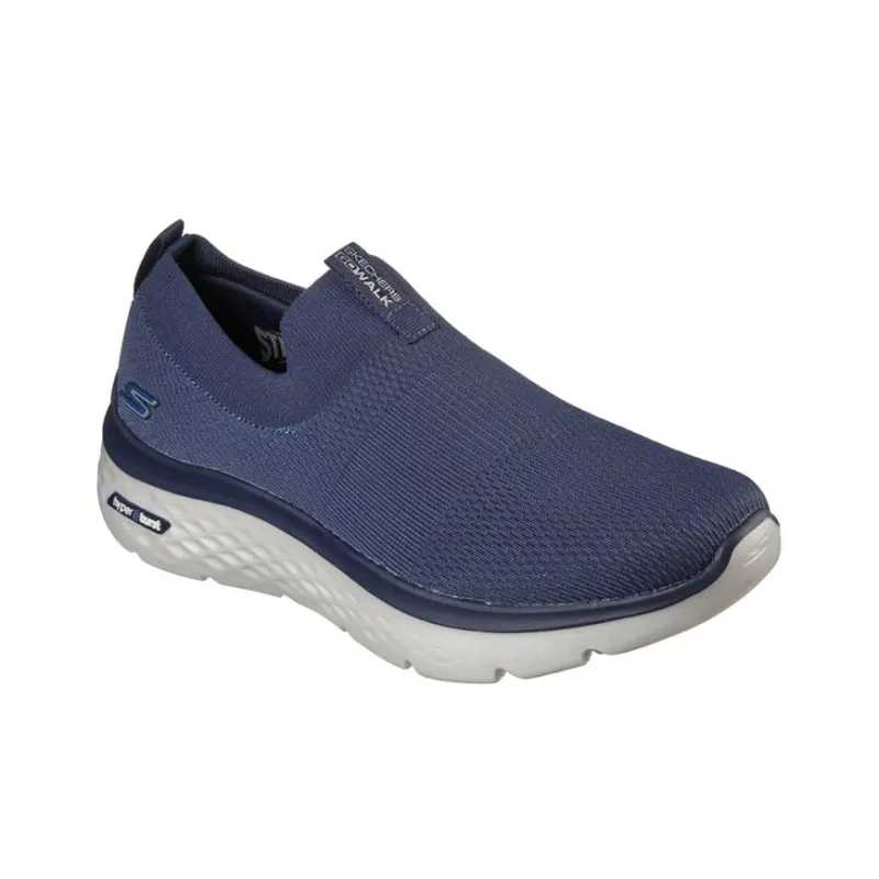Skechers Go Walk Hyper Burst Cushioning Anti Slip Wear Resistant Breathability Low Top Casual Shoes Men's Marine Blue-2
