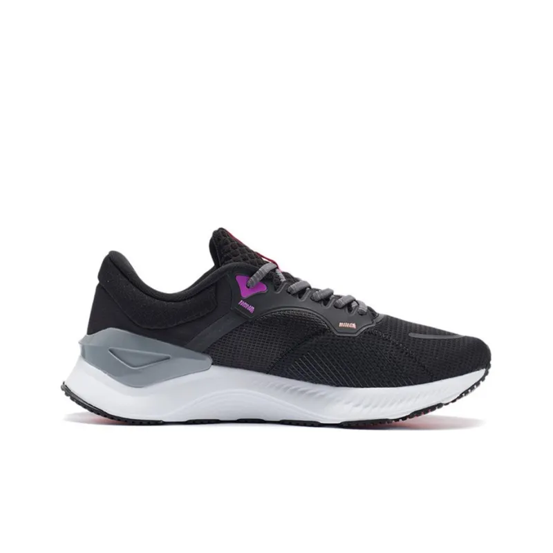 LiNing YueYing Element Cushioning Anti Slip And Wear Resistant Low Top Running Shoes Black Purple-1