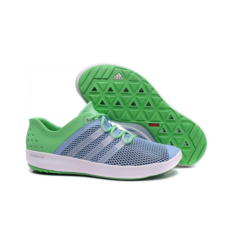 Adidas Climacool BOAT PURE Slip-Resistant Low-Top Casual Shoes Men's Blue Green-3