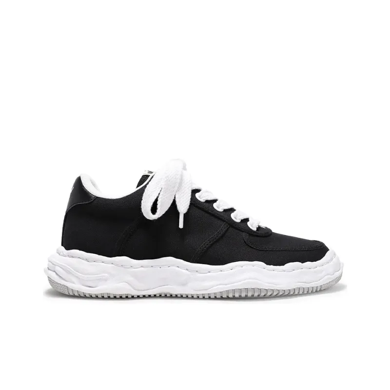 MIHARA YASUHIRO Wayne Low Top Stylish Skateboarding Shoes Unisex Black-1