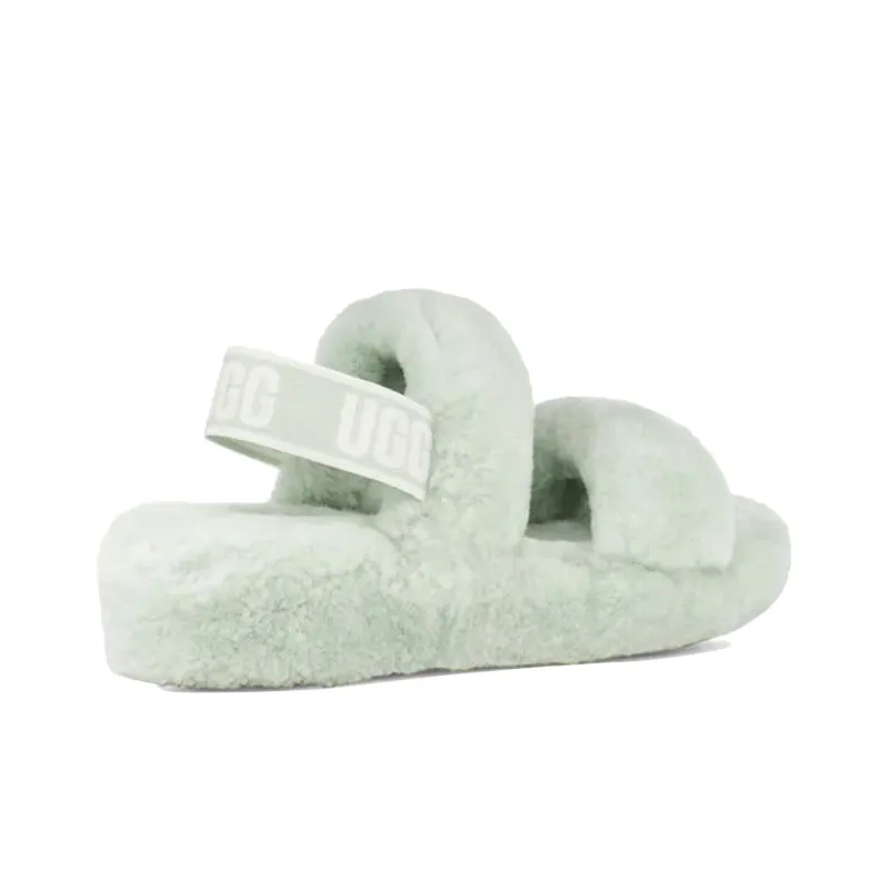 UGG Oh Yeah Thick Sole Sandals Mint Green Women's-2
