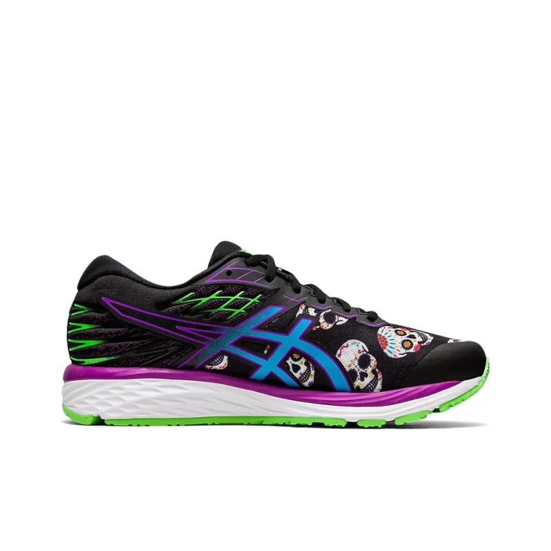 Asics Gel-Cumulus 21 Cushioned Wear-Resistant Slip-Resistant Low-Top Running Shoes Women's Black Purple-1