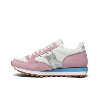Saucony Jazz 81 Cushioning, Slip Resistant, And Abrasion Resistant Low Top Casual Shoes Women's Pink Blue