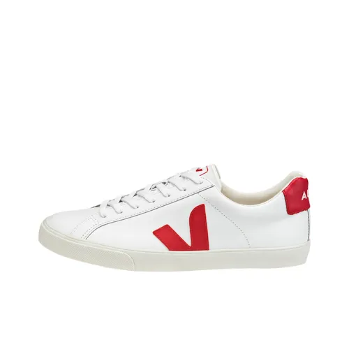 VEJA Esplar Skateboard Shoes Unisex Low-Top White/Red