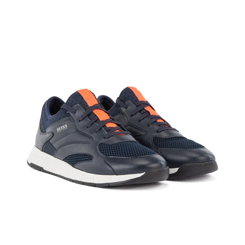 HUGO BOSS Low Top Sports Casual Shoes Men's Dark Blue-2