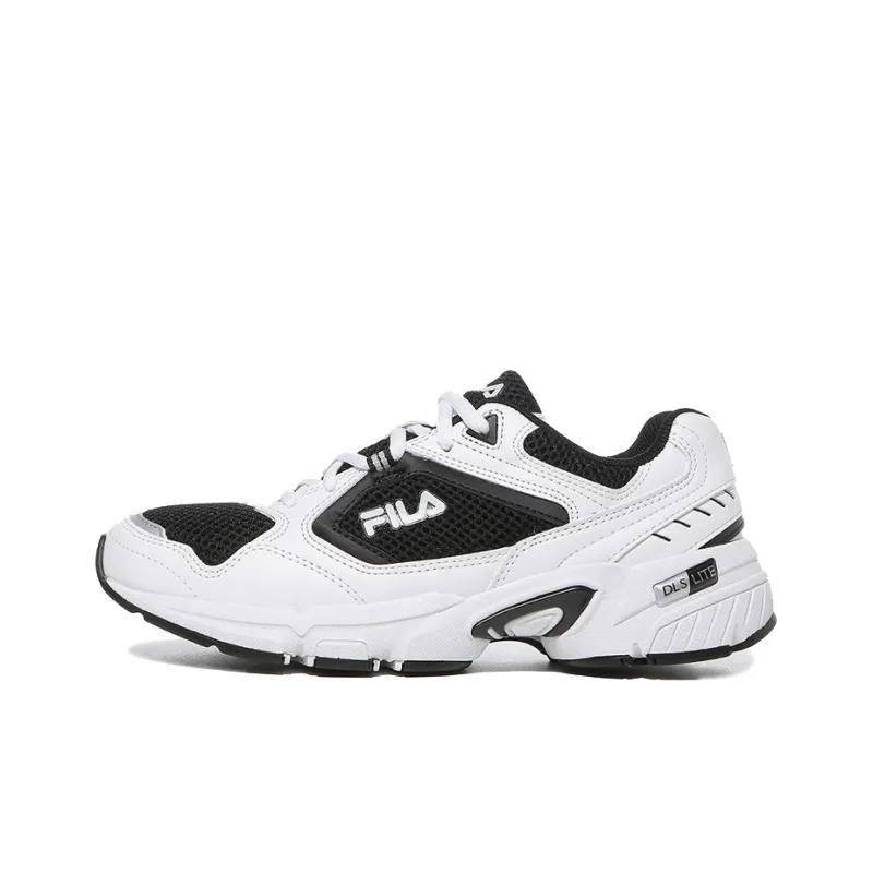 FILA Ranger Cushioning Anti Slip And Wear Resistant Low Top Running Shoes Unisex Black White Comfortable-0