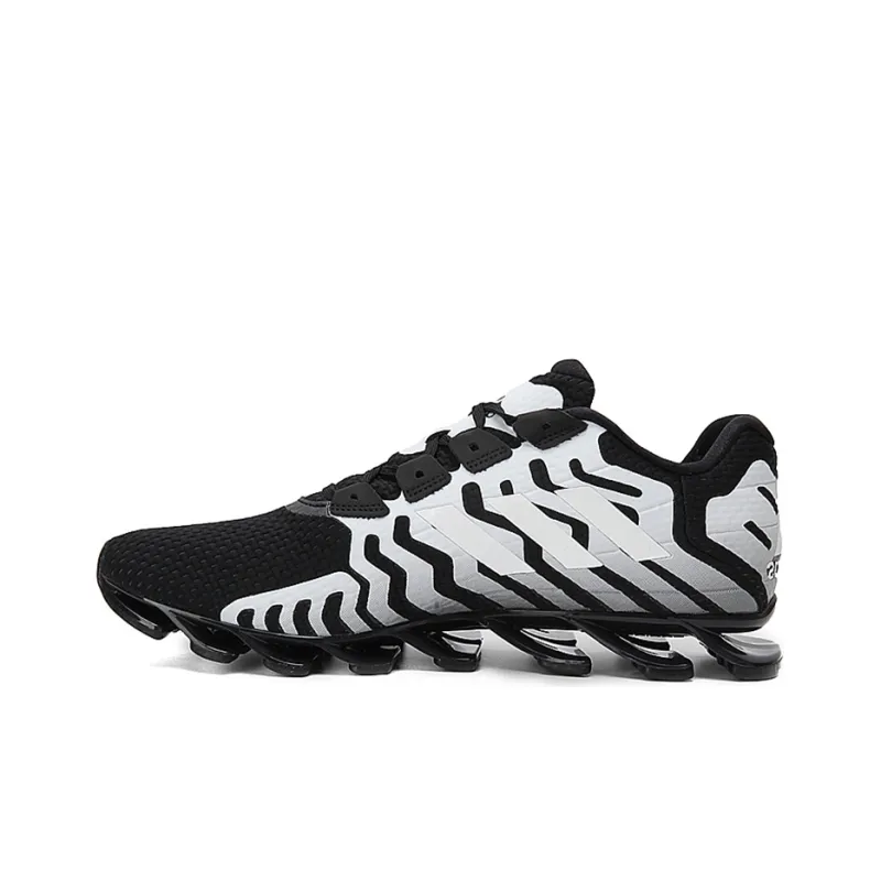 Adidas Springblade Pro Wear-resistant And Lightweight Low-Top Running Shoes Men's Black White-0