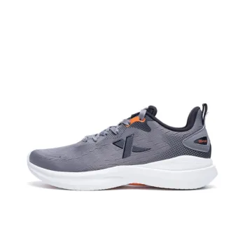 XTEP Soft Cube Cushioned Slip Resistant Low Top Running Shoes Men's Gray Black