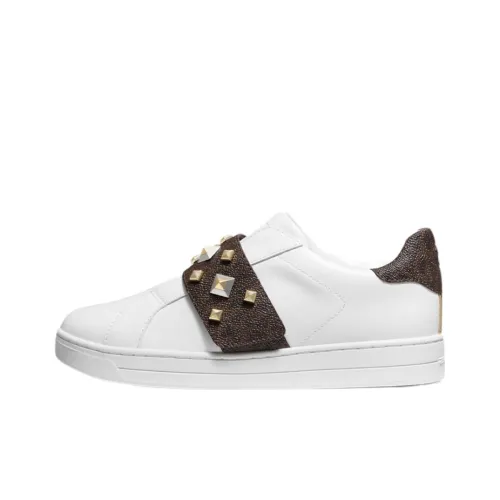 MICHAEL KORS Kenna Stylish Skateboarding Shoes Women's White