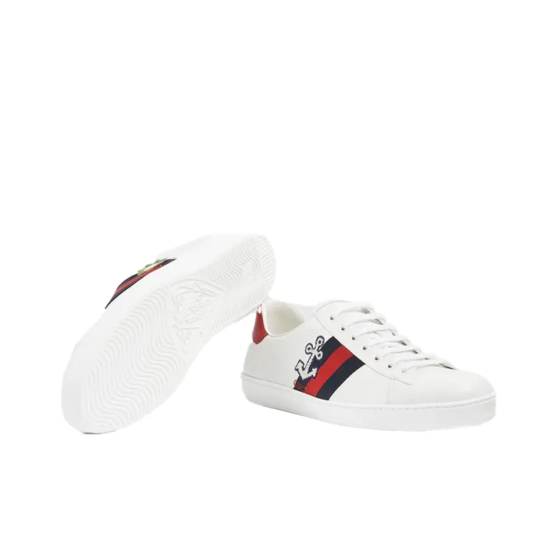 GUCCI Ace "Cauliflower" Embroidery Sneakers-4