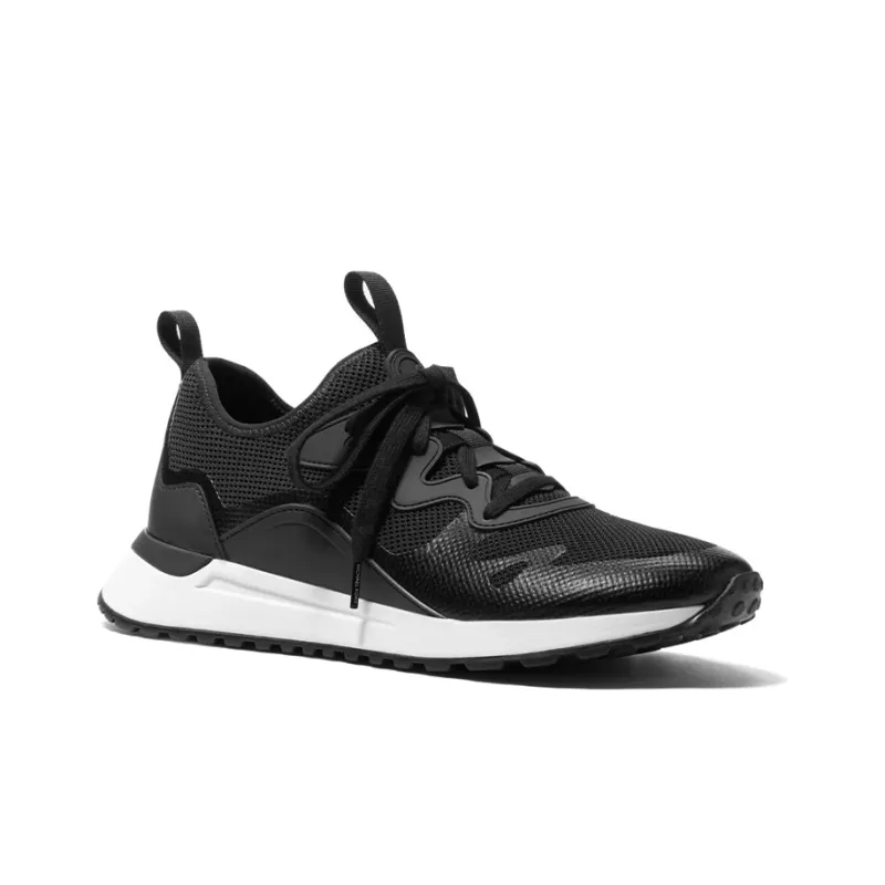MICHAEL KORS Nolan Cushioning, Slip Resistant, And Abrasion Resistant Low Top Casual Shoes Men's Black-2