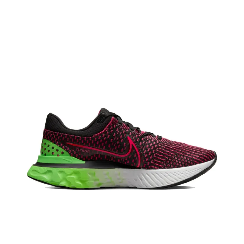 Nike React Infinity Run Flyknit 3 Green Strike Team Red-1