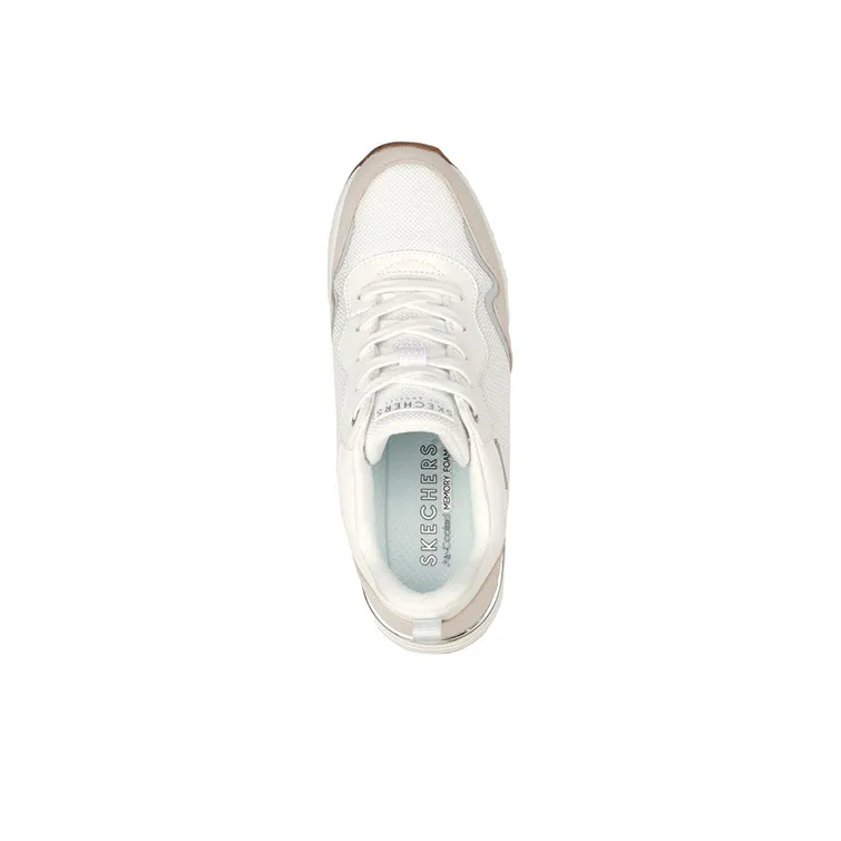 Skechers Million Air - Air-Ess Cushioning Anti-Slip And Wear-Resistant Low-Top Casual Shoes Women's White-3