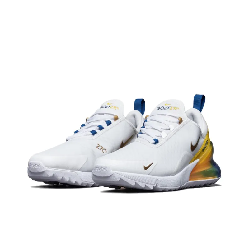Nike Air Max 270 Golf Nrg 'White Metallic Gold'-2