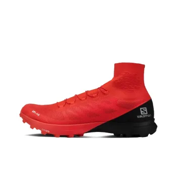 SALOMON S/lab Sense 8 SG Slip Resistant, Abrasion Resistant, Breathable Mid Top Hiking Shoes Unisex Competition Red
