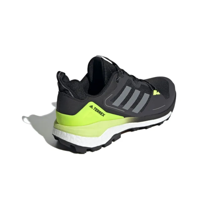 Adidas Terrex Skychaser 2 Breathable Low-Top Trekking Shoes Men's Black Gray Yellow-3