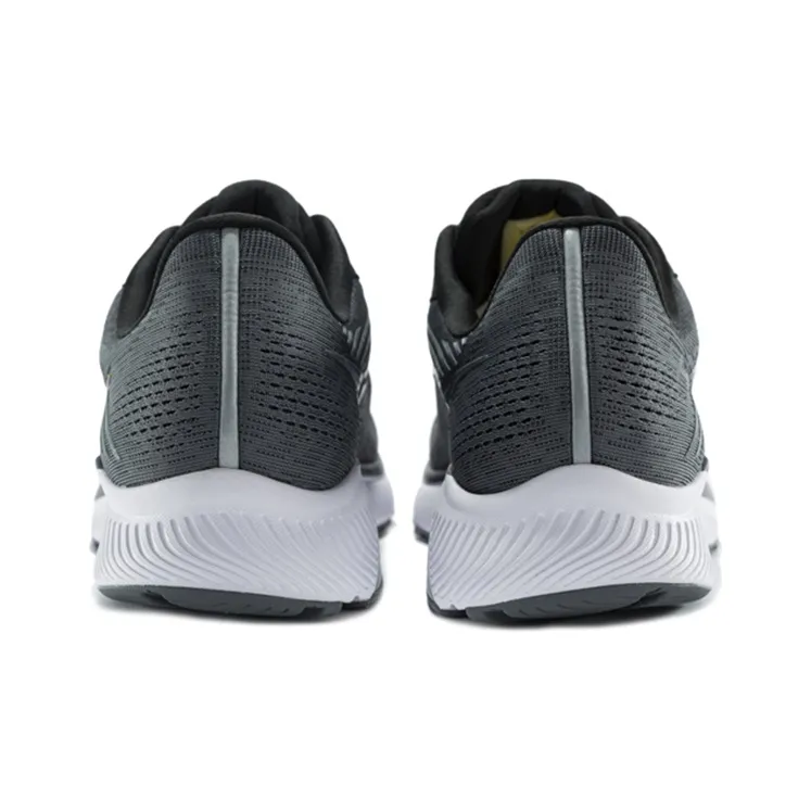 Saucony Guide 14 Cushioned Slip Resistant Support Low Top Running Shoes Men's Charcoal Gray-3