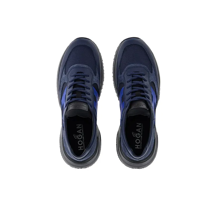 HOGAN Interaction Low Top Athletic Shoes Men's Black-2